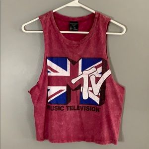 maroon mtv muscle tank